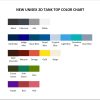 tank top color chart - King of the Hill Shop